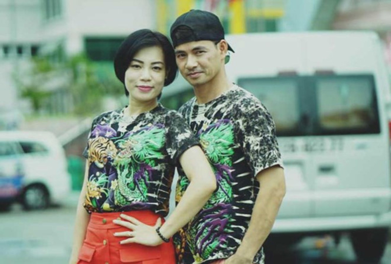 Hai vợ chồng nghệ sĩ Xuân Bắc - Hồng Nhung.