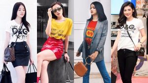 Mỹ nhân Việt khoe street style “chất lừ” với áo phông hàng hiệu