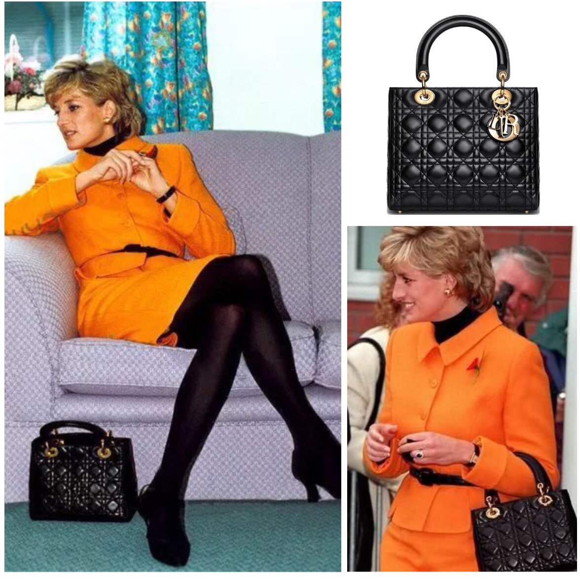 Chiếc túi xách Lady Dior là vật "bất ly thân" của Công nương Diana