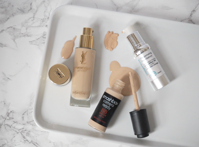 three-great-lightweight-foundations-tsl-touche-eclat-smashbox-bb-water-oxygenetix