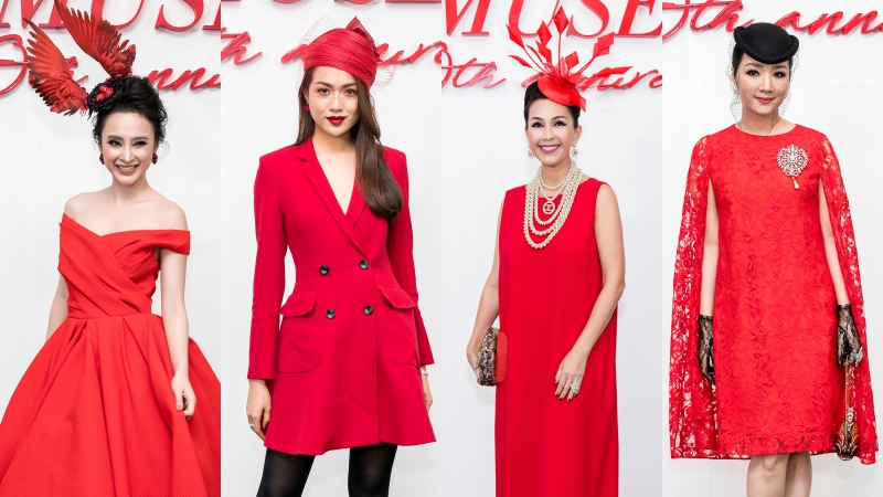 Mỹ nhân Việt tỏa sắc với mũ cầu kỳ trên thảm đỏ show diễn The Muse 2 của NTK Đỗ Mạnh Cường