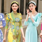 Á hậu Thanh Tú, Diễm Trang khoe dáng yêu kiều trong các thiết kế áo dài cách tân