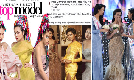 Từ cuộc thi Hoa hậu Việt Nam, Vietnam’s Next top model đến Hoa hậu Hoàn vũ, thần may mắn đều ưa gọi tên người đứng giữa ?