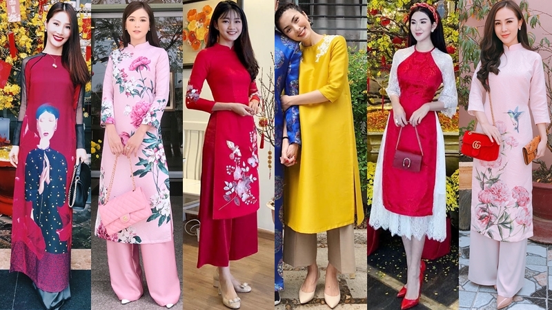 Sao Việt xúng xính áo dài trong dịp Tết Nguyên Đán 2018