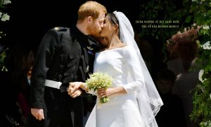 cover cô dâu Meghan Markle tiệc tối