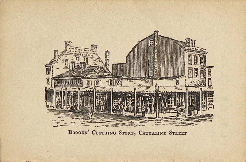 Cửa hàng đầu tiên được mở ngày 7/4/1818 trên ngã tư Catherine Street & Cherry Street, thành phố New York.