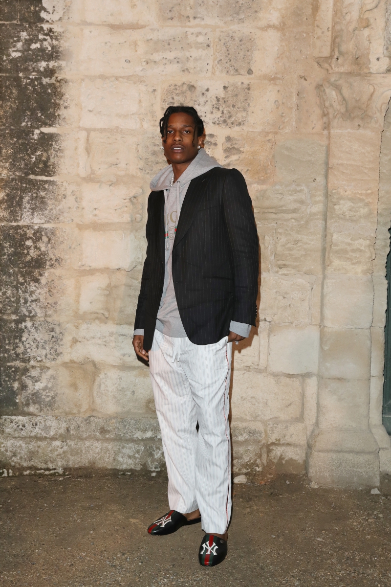 Rapper A$AP Rocky là một khách mời quen thuộc của những thương hiệu thời trang lớn.