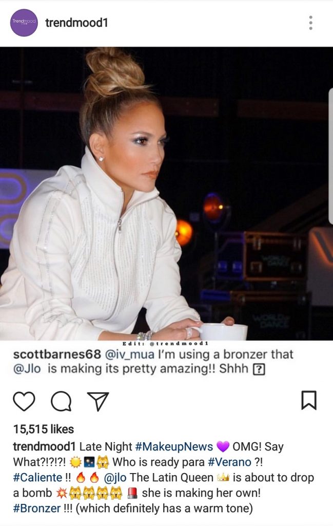 Nghệ sĩ trang điểm Scott Barnes phấn khích khi trải nghiệm phấn tạo khối của J.Lo