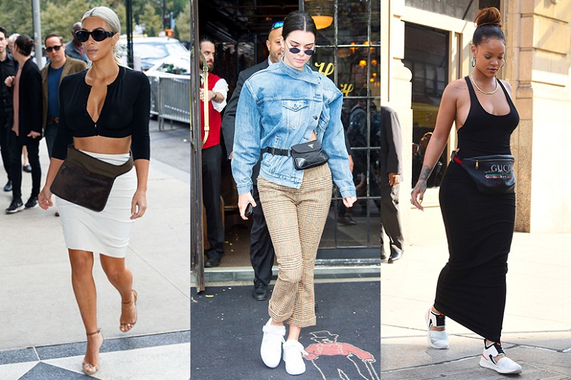 Những celeb đình đám nhất từ Rihanna, Kendall Jenner, Kylie Jenner đến Bella Hadid đều không thể cưỡng lại cơn sốt belt bag.