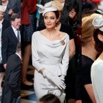 Angelina Jolie “sang chảnh” với phong cách hoàng tộc tại Nhà thờ St. Paul
