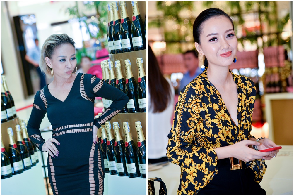 Thảo Trang gợi cảm, Băng Di quyến rũ với tông vàng đen dự sự kiện