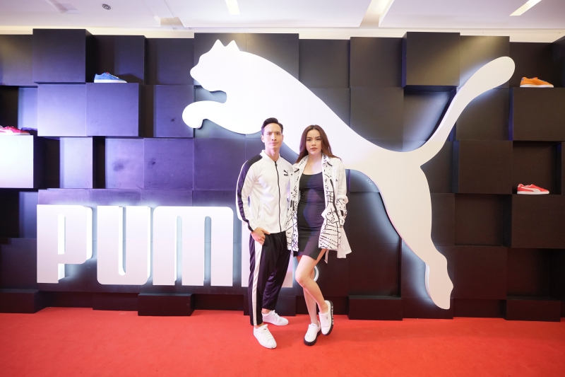 Hồ Ngọc Hà và Kim Lý là những vị khách đặc biệt của đêm tiệc khai trương Puma tại TTTM Saigon Centre.