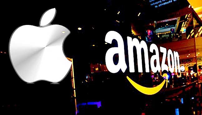 Apple, Amazon dẫn đầu cuộc đua trở thành công ty nghìn tỷ USD đầu tiên