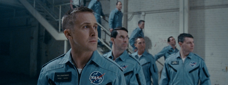 Tạo hình của Ryan Gosling trong vai nhà phi hành vũ trụ huyền thoại Neil Armstrong.