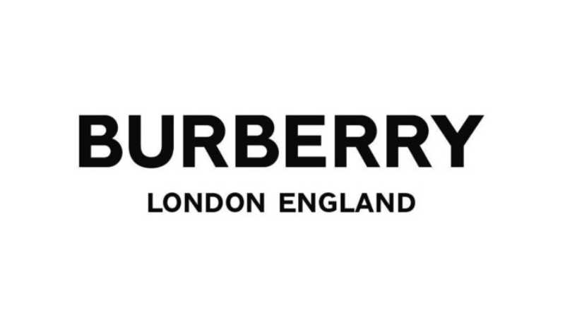 Logo mới của Burberry với kiểu chữ hiện đại, sắc nét.