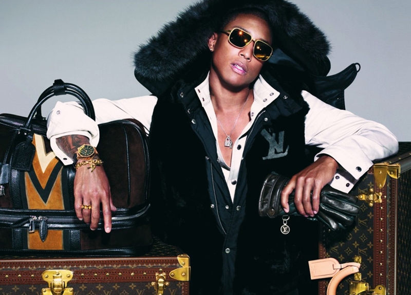 Ca sĩ/nhạc sĩ Pharrell Williams là rapper duy nhất làm hài lòng Louis Vuitton và được thương hiệu này lựa chọn làm gương mặt đại diện cho BST "Millionaire".