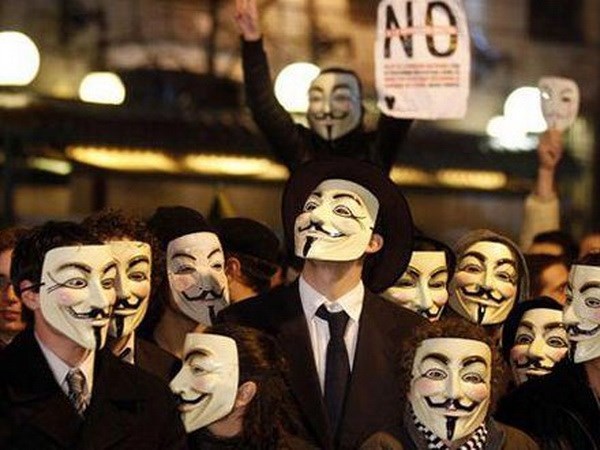 Anonymous nhận tiến hành các vụ tấn công mạng tại Tây Ban Nha