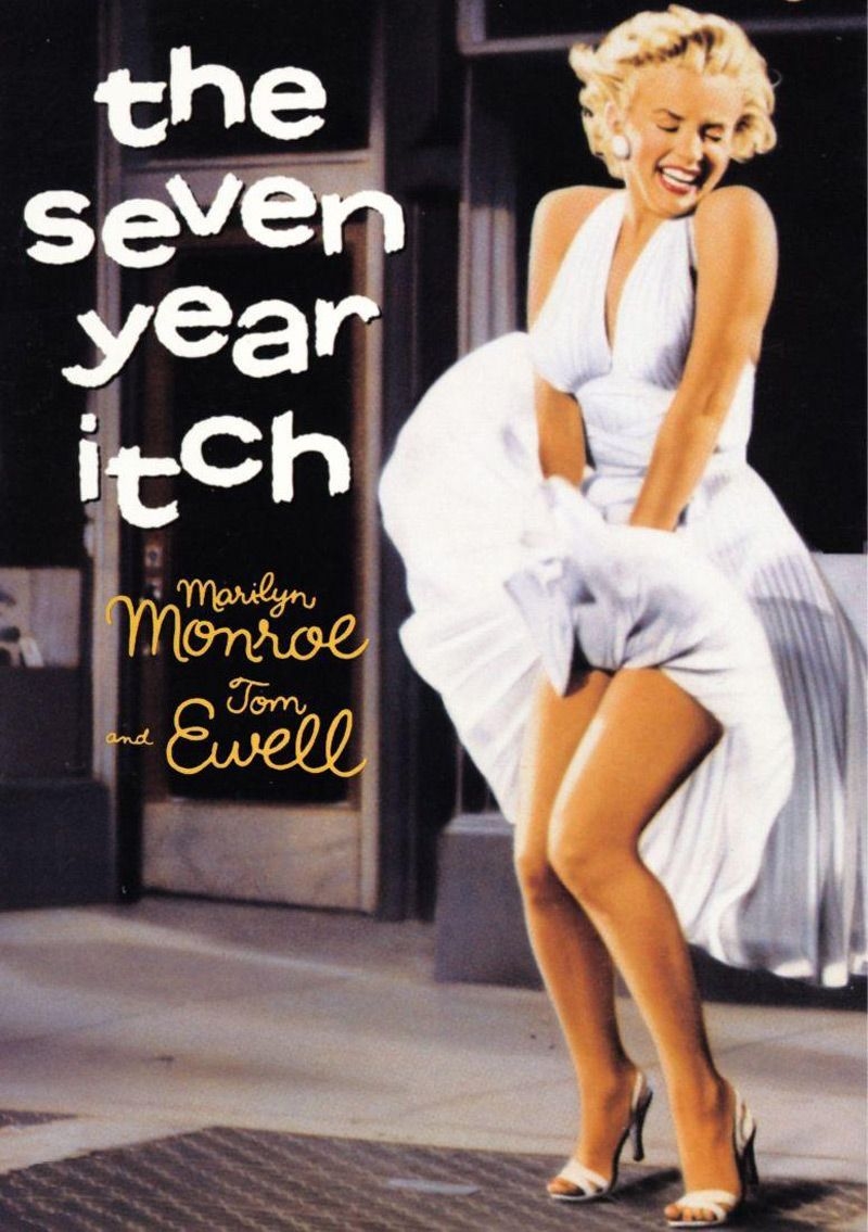 Marylin Monroe và phân cảnh "tốc váy" trong phim "The Seven Year Itch" đã trở thành huyền thoại.