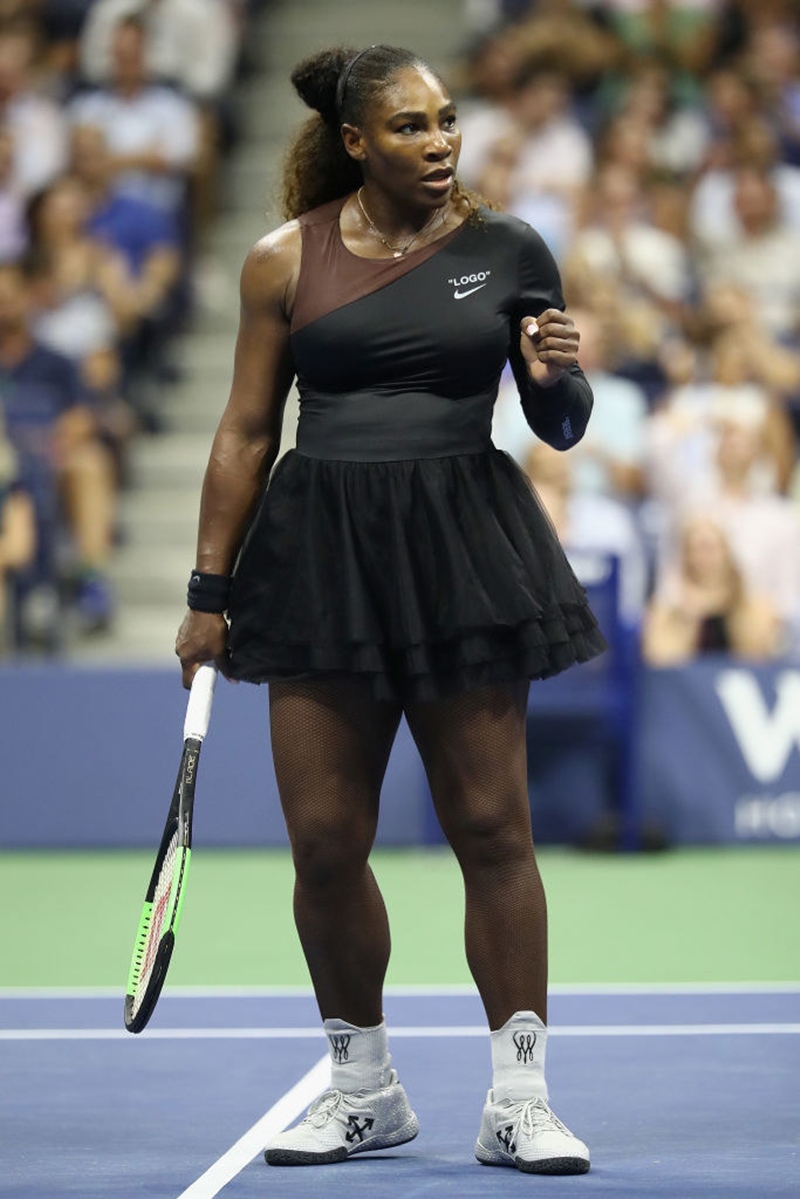 Serena Williams đã có trận thắng ngoạn mục trước đối thủ Magda Linette tại vòng 1 giải US Open 2018. 