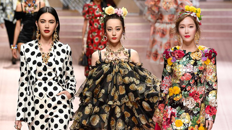 Địch Lệ Nhiệt Ba, Jessica Jung và Mai Davika “đại náo” show diễn Xuân Hè 2019 của Dolce & Gabbana