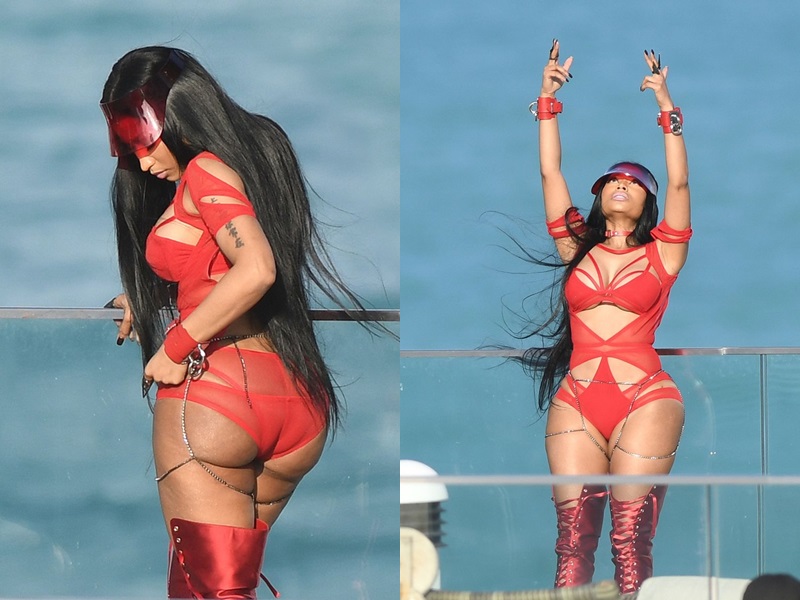 Bộ bodysuit cut-out của Nicki Minaj từng "gây sốt" trên mạng xã hội chính là tác phẩm của Bao Tranchi.