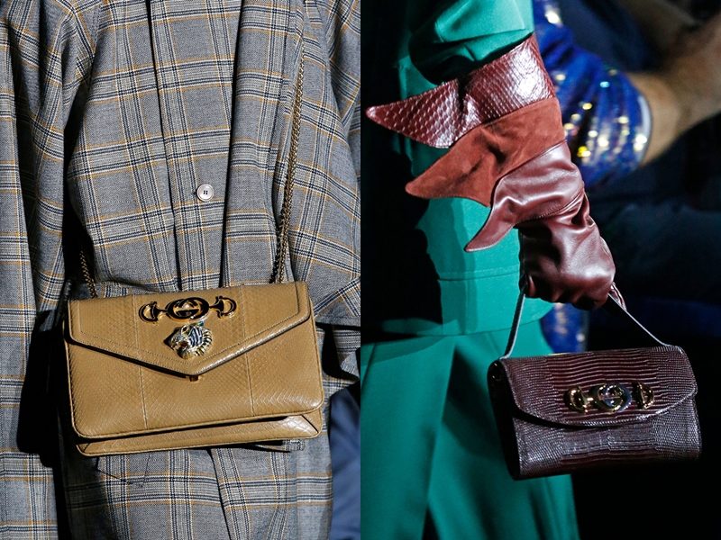 Những chiếc túi xách đầu hổ "hot hit" của Gucci tiếp tục xuất hiện trong BST Xuân Hè 2019.