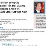 [Infographics] Quá trình công tác của Chủ tịch nước Trần Đại Quang