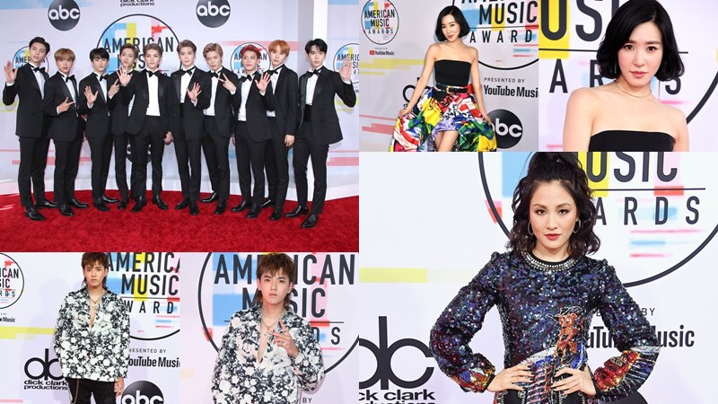Sao Á tiếp tục “càn quét” thảm đỏ American Music Awards 2018