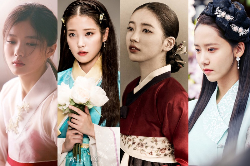 Bên cạnh đó Kim Yoo Jung , Suzy, Yoona, IU là những bóng hồng làm khán giả điêu đứng với hình ảnh cổ trang đầy ngọt ngào.