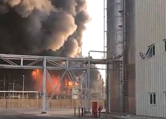 Cháy công ty hóa dầu ở Saudi Arabia, 12 người thương vong