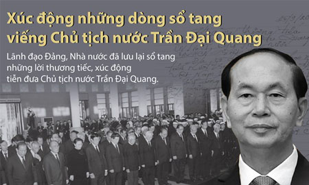 Xúc động những dòng sổ tang viếng Chủ tịch nước Trần Đại Quang