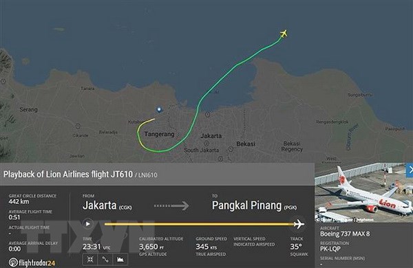 Máy bay Lion Air đã phát tín hiệu yêu cầu được trở lại điểm xuất phát