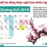 Tết Dương lịch 2019 người lao động được nghỉ bao nhiêu ngày?