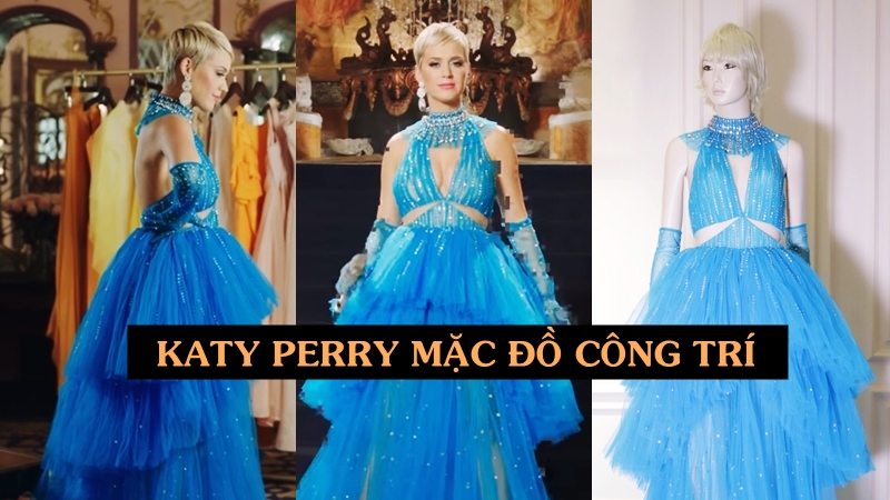 Diện đồ Công Trí thường xuyên, lần đầu tiên Katy Perry mang hẳn bộ đầm lộng lẫy của NTK Việt quay MV mới