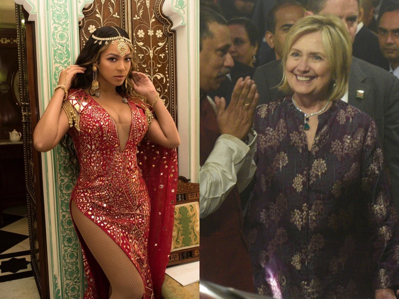  Beyonce và ứng viên tổng thống nổi tiếng Hilary Clinton là hai khách mời danh giá nhất của lễ cưới tài phiệt này.