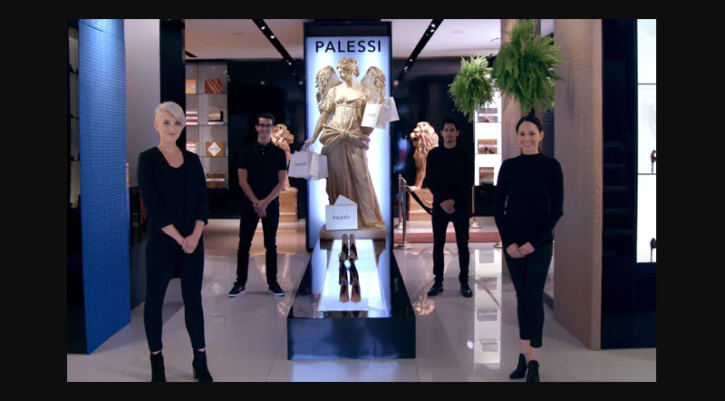 Cửa hiệu Palessi được bày trí theo tiêu chuẩn của những thương hiệu cao cấp.