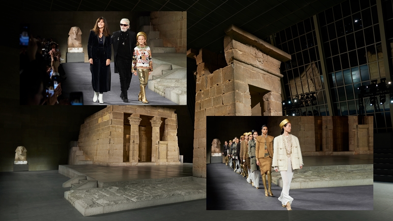 Chanel giới thiệu các thiết kế lấy cảm hứng từ văn hóa Ai Cập, trình diễn quanh đền đài cổ đại nằm giữa thành phố New York