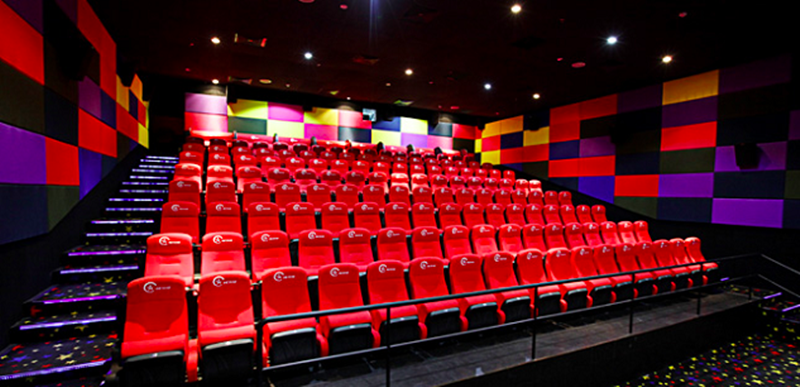 Phòng chiếu với hệ thống âm thanh chất lượng của Cinestar.