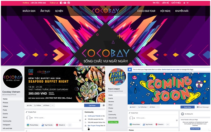 Các cổng thông tin về chuỗi sự kiện Coco Planet 2019 của Cocobay