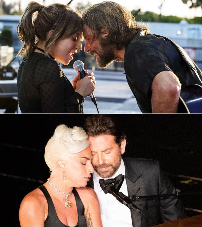 "Trên màn ảnh, hai chúng tôi dường như khám phá điều gì đó về nhau và ở ngoài đời, chúng tôi cũng trải nghiệm điều đó khi thực hiện các cảnh quay. Có nhiều phân đoạn dường như chúng tôi không phải diễn, mà thực sự nó như vậy. Chúng tôi đổi chỗ cho nhau, cứ như Bradley bắt tay tôi và nói: 'Giờ em là diễn viên, còn anh là nhạc sĩ'", Lady Gaga nói trên Telegraph.