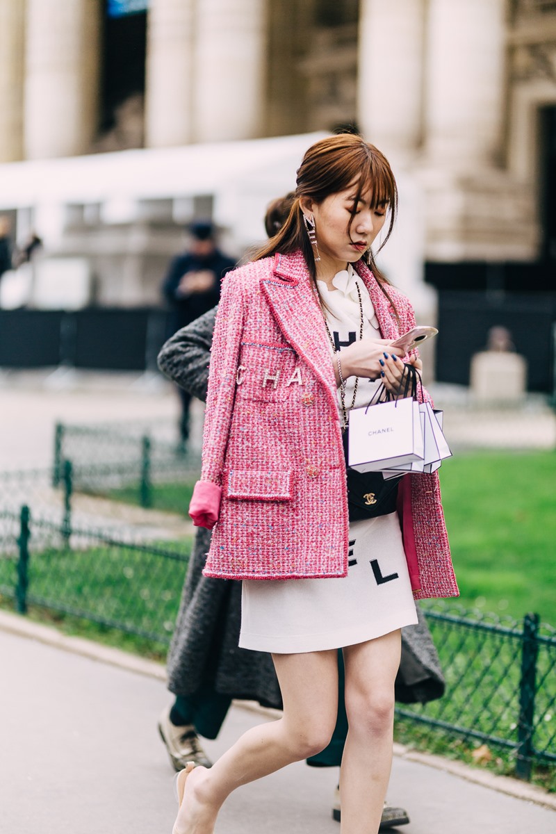 paris fashion week, thời trang, màu hồng, 