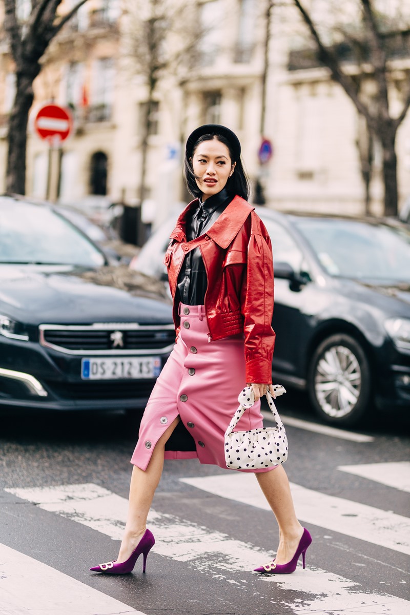 paris fashion week, thời trang, màu hồng, 