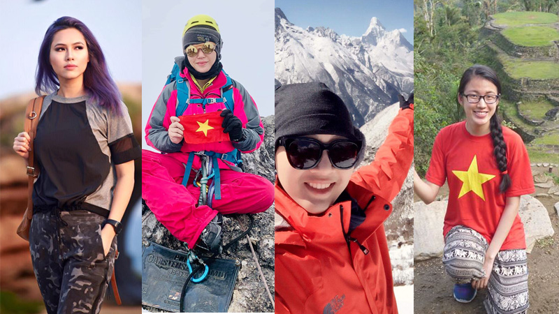 Bốn người đẹp Việt mê chinh phục những đỉnh núi