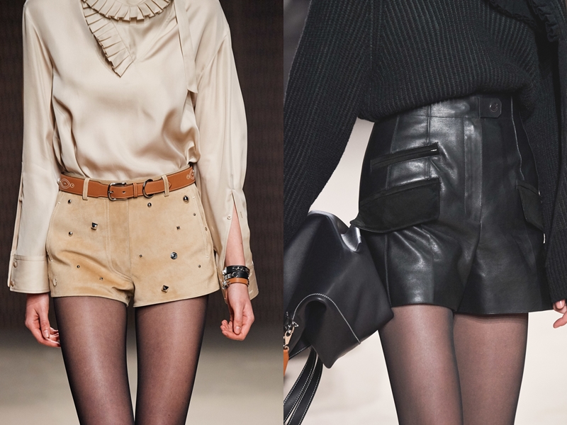 Những thiết kế quần shorts bằng da thuộc hoặc da lộn cho mùa Thu Đông 2019, chỉ có Hermès mới thuyết phục được khách hàng bằng những sáng tạo của mình. 