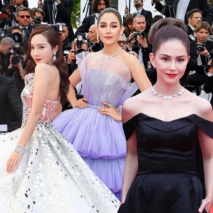 Chompoo Araya hóa công chúa, Jessica Jung tựa thiên nga trên thảm đỏ LHP Cannes 2019