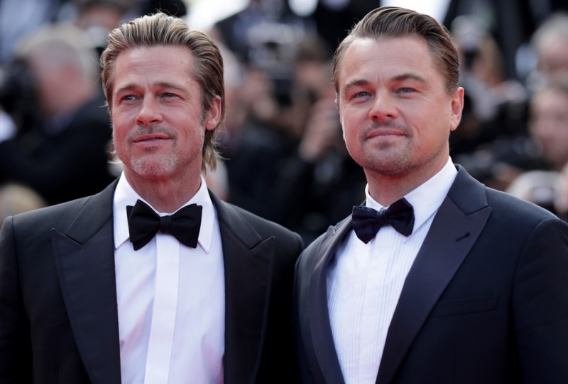 brad pitt, leonardo dicaprio, once upon a time in hollywood, brioni, tuxedo, lhp cannes, cannes film festival