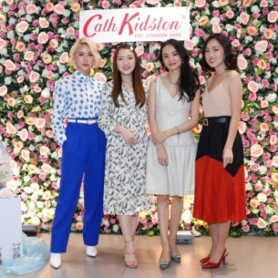 Quỳnh Anh Shyn hội ngộ Chloe Nguyễn, Hà Trúc và Misoa tại sự kiện ra mắt cửa hàng Cath Kidston tại Việt Nam