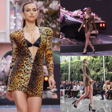 Irina Shayk tự tin sải bước trên sàn catwalk show thời trang Xuân Hè 2020 của Versace “hậu chia tay” với Bradley Cooper