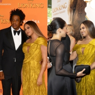 Beyonce rạng rỡ trong đầm “hàng thửa” của NTK Nguyễn Công Trí tại buổi công chiếu “Lion King” ở London