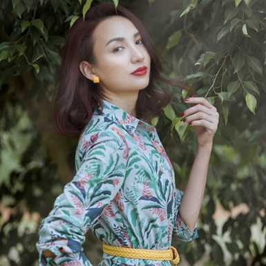 Hoa hậu Ngọc Diễm gây thương nhớ với những thiết kế vintage mùa thu
